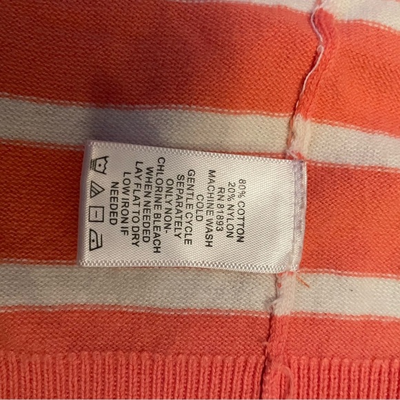 New• Liz Claiborne Striped Button Up Cardigan: Medium - Picture 5 of 8
